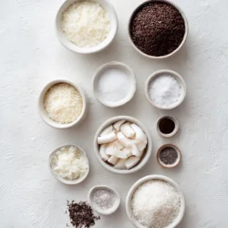 Ingredients for Chewy Chocolate Coconut Macaroons: A Delightful Treat