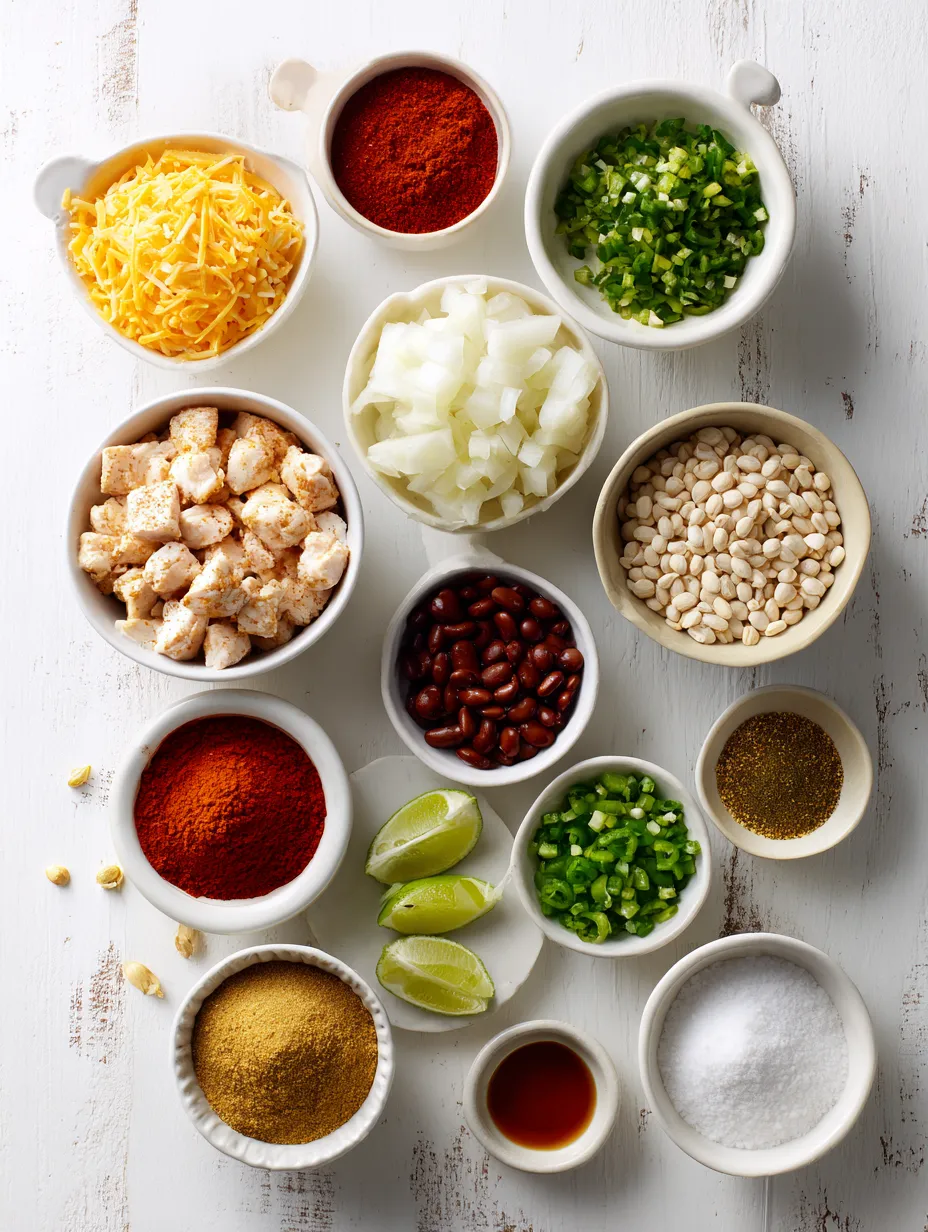 Ingredients for No-Roll Sheet Pan Chicken Enchiladas