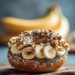 This sweet banana nut bagel is a simple breakfast recipe made with everyday ingredients. Perfect for busy days and family meals.