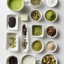 Ingredients for Matcha Chai Latte Magic