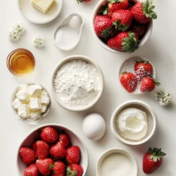 Ingredients for Strawberry Cheesecake Pancakes