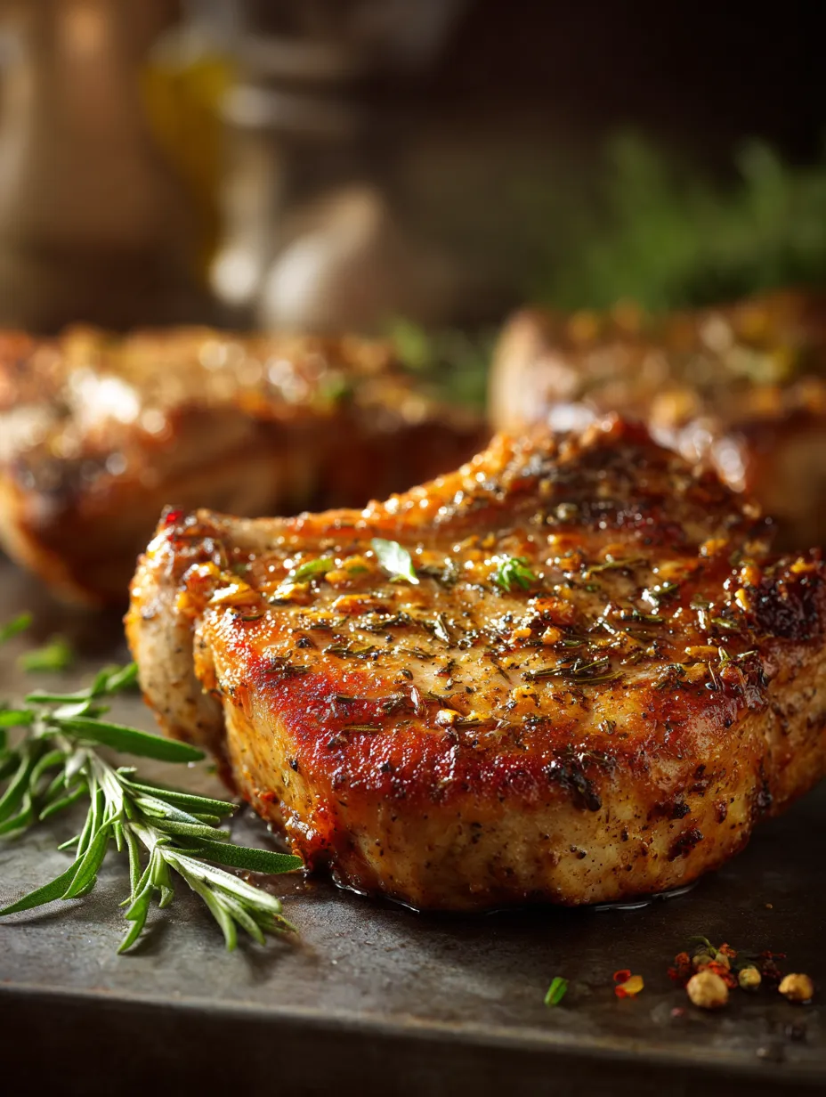 This easy apricot ginger steakhouse pork chops is a simple dinner recipe made with everyday ingredients. Perfect for busy days and family meals.