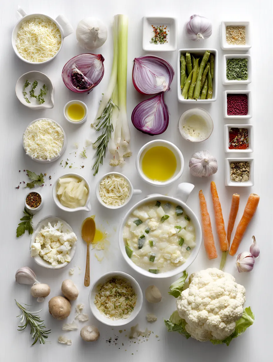 Ingredients for Creamy Vegetable Casserole – A Cozy Comfort Dish!