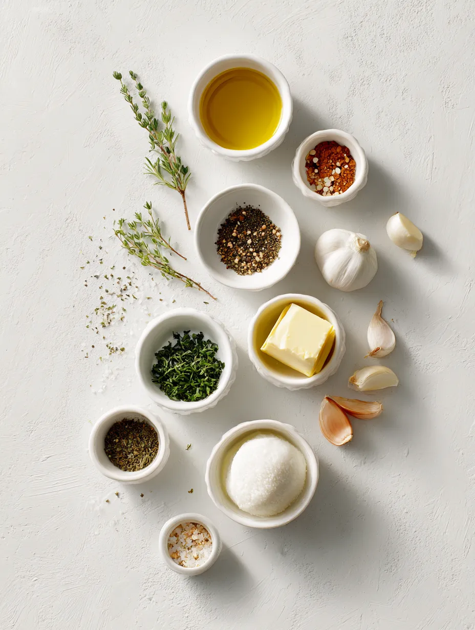 Ingredients for Savory Slow-Cooked French Dip Sandwiches