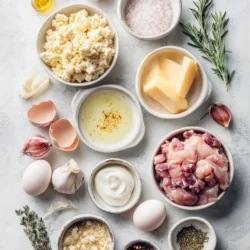 Ingredients for Creamy Christmas Chicken Casserole