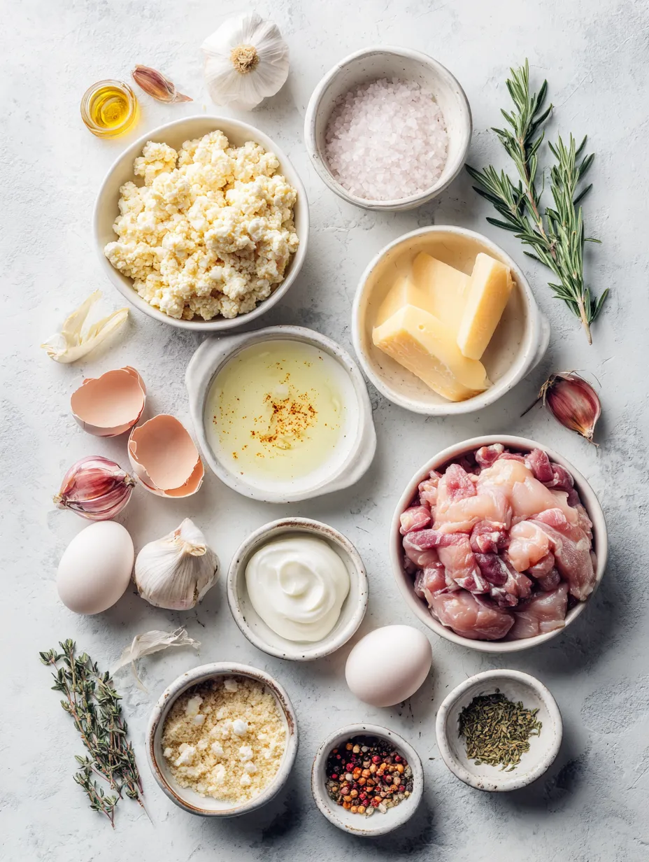 Ingredients for Creamy Christmas Chicken Casserole