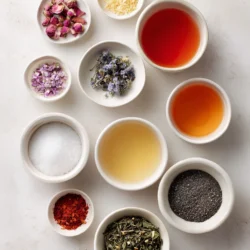 Ingredients for Sparkling Peach Iced Tea