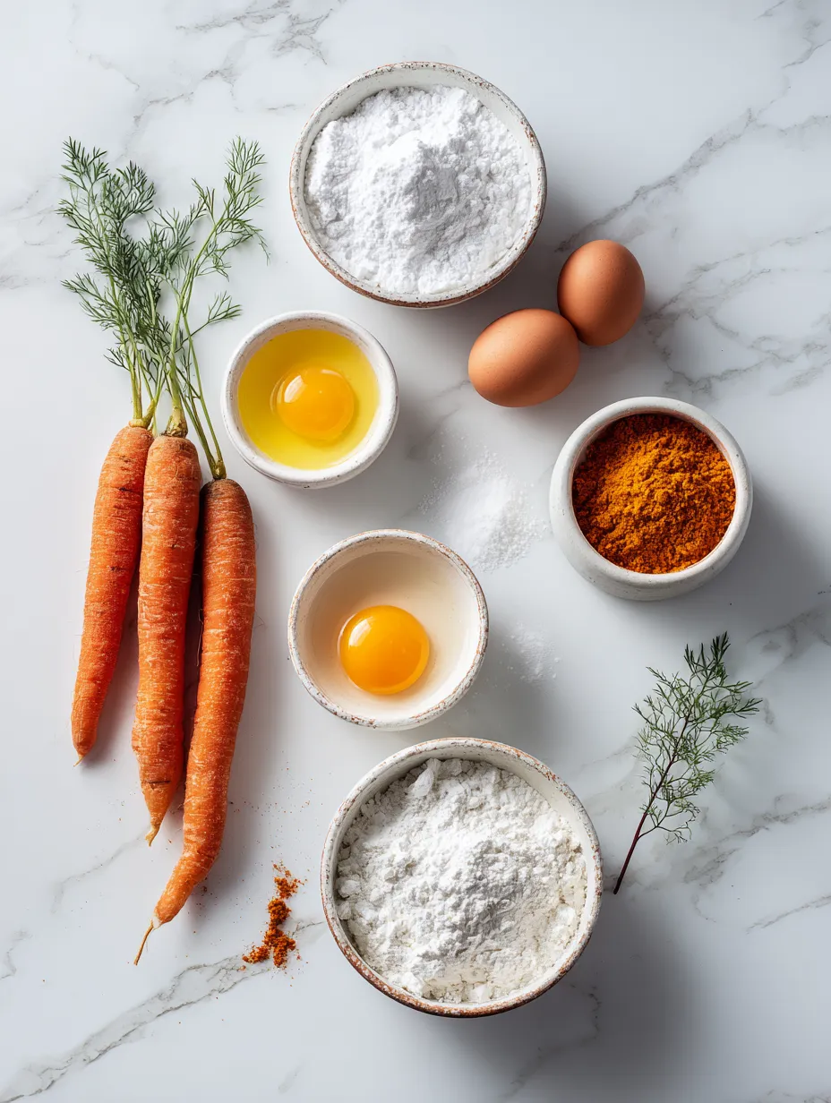 Ingredients for Delightful Classic Carrot Cake
