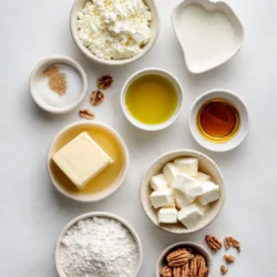 Ingredients for Cream Cheese Stuffed French Toast Delight