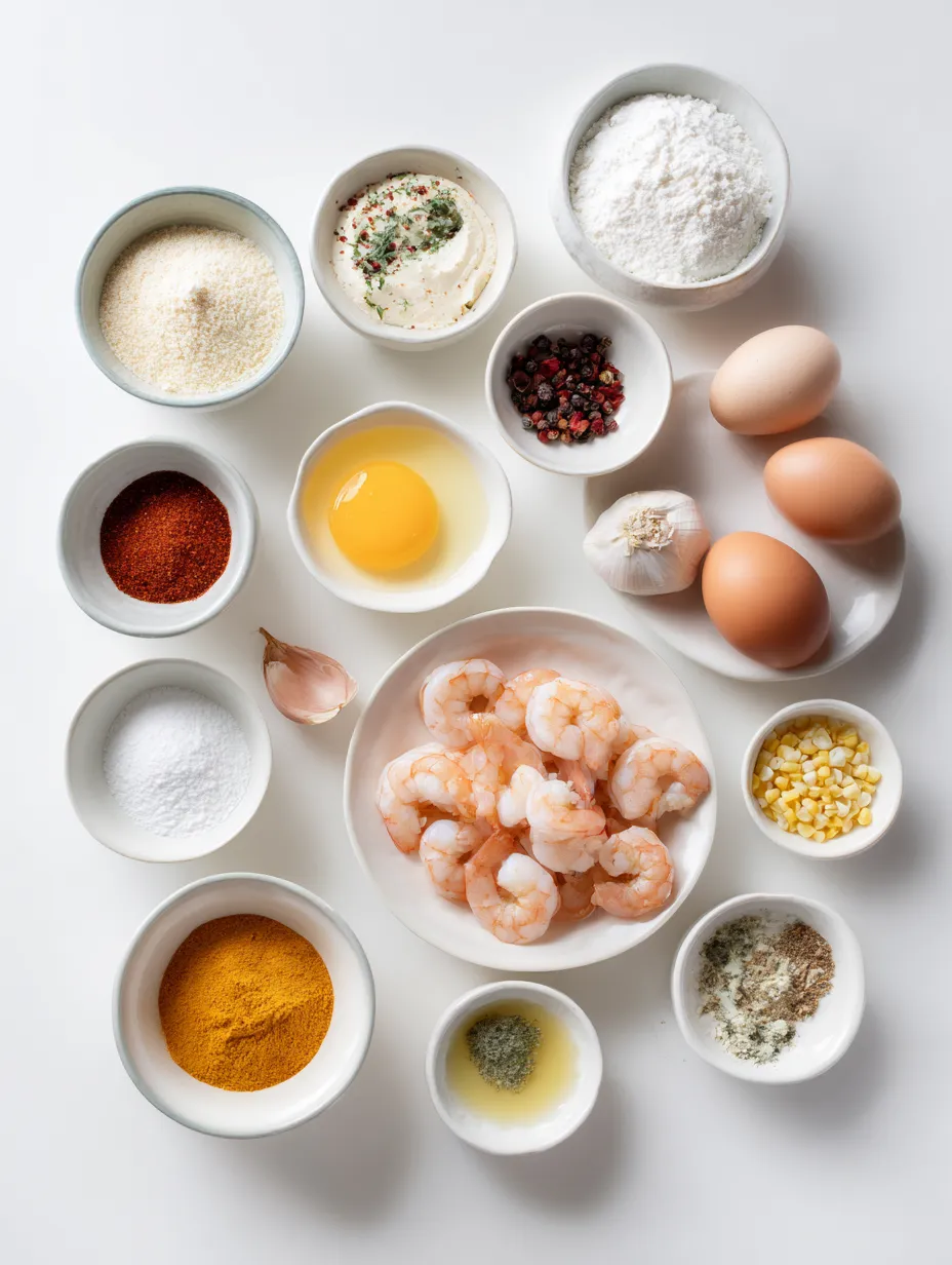 Ingredients for Smoky Corn and Shrimp Fritters: A Delicious Blend of Flavor and Texture