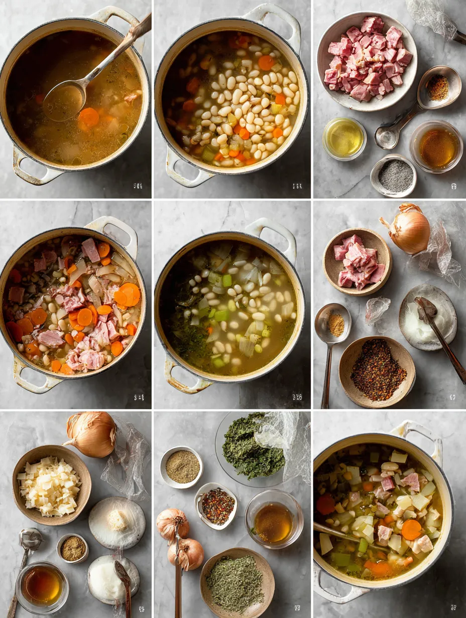Step by step instructions for Hearty White Bean and Ham Hock Soup: A Comprehensive Guide (Part 2)