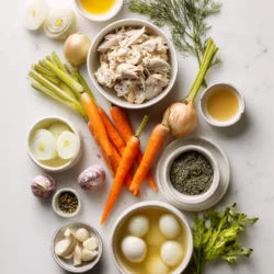 Ingredients for Hearty Chicken Vegetable Soup Recipe: A Comforting Delight for All