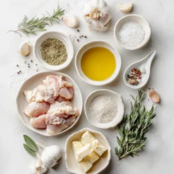Ingredients for Slow Cooker Garlic Parmesan Chicken Stew