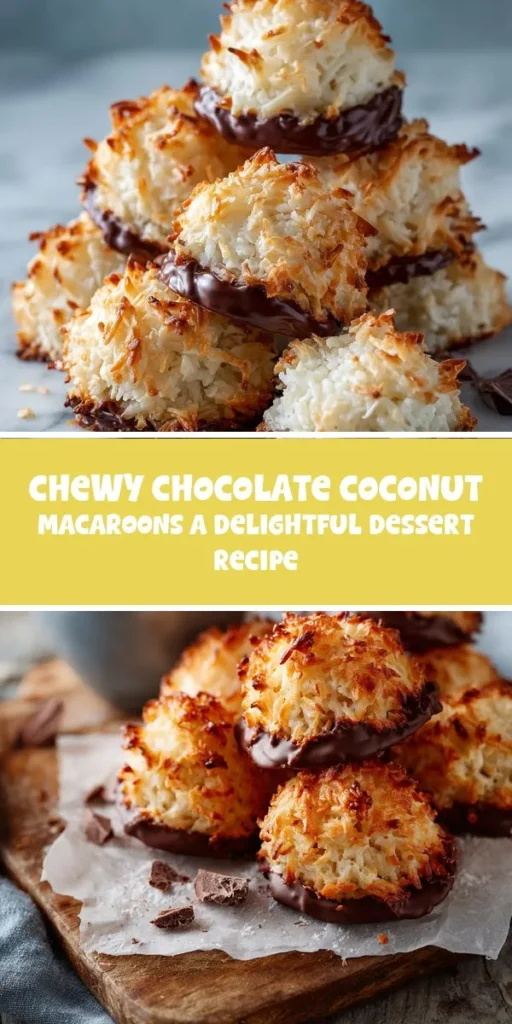 This chewy chocolate coconut macaroons a delightful dessert recipe is a simple dessert recipe made with everyday ingredients. Perfect for busy days and family meals.
