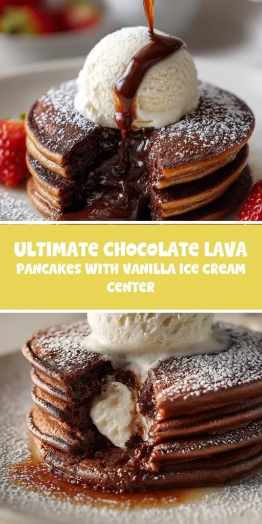 This ultimate chocolate lava pancakes with vanilla ice cream center is a simple dessert recipe made with everyday ingredients. Perfect for busy days and family meals.