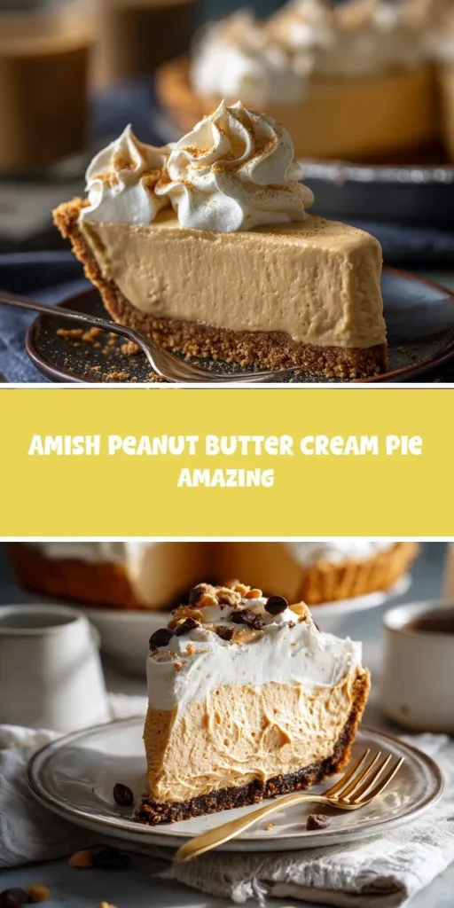 This amish peanut butter cream pie amazing is a simple dessert recipe made with everyday ingredients. Perfect for busy days and family meals.