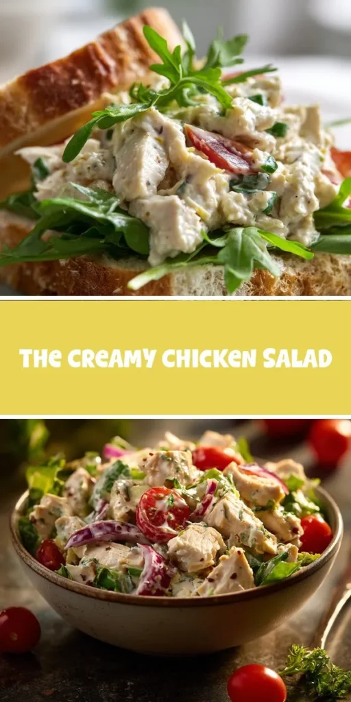 This the creamy chicken salad is a simple lunch recipe made with everyday ingredients. Perfect for busy days and family meals.