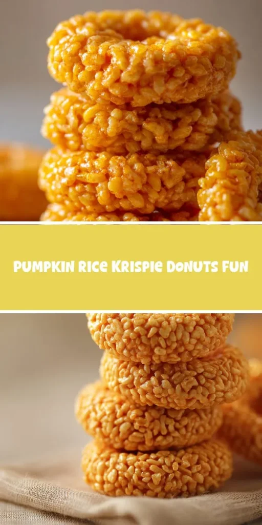 This pumpkin rice krispie donuts fun is a simple dessert recipe made with everyday ingredients. Perfect for busy days and family meals.