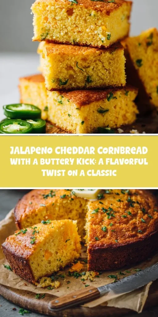 This jalapeno cheddar cornbread with a buttery kick: a flavorful twist on a classic is a simple dinner recipe made with everyday ingredients. Perfect for busy days and family meals.