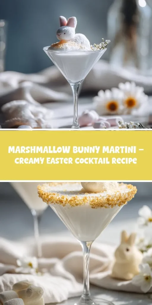 This marshmallow bunny martini &ndash; creamy easter cocktail recipe is a simple drink recipe made with everyday ingredients. Perfect for busy days and family meals.