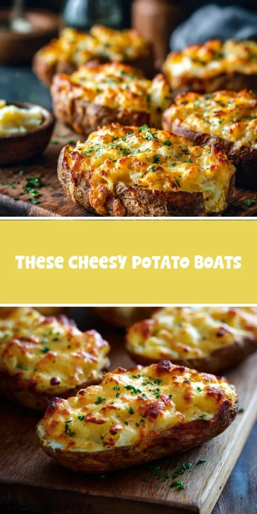 This these cheesy potato boats is a simple dinner recipe made with everyday ingredients. Perfect for busy days and family meals.