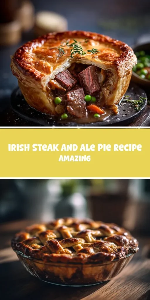 This irish steak and ale pie recipe amazing is a simple dinner recipe made with everyday ingredients. Perfect for busy days and family meals.