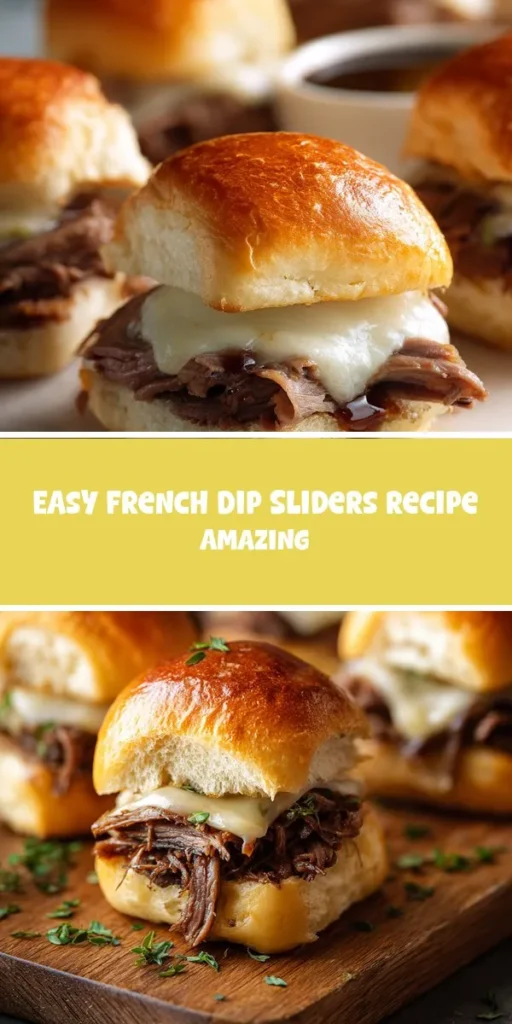 This easy french dip sliders recipe amazing is a simple dinner recipe made with everyday ingredients. Perfect for busy days and family meals.