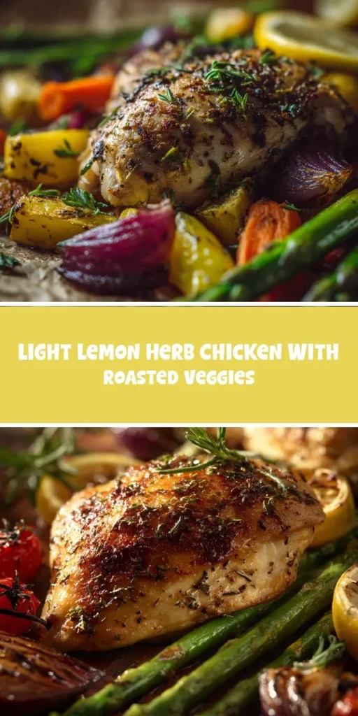 This light lemon herb chicken with roasted veggies is a simple dinner recipe made with everyday ingredients. Perfect for busy days and family meals.