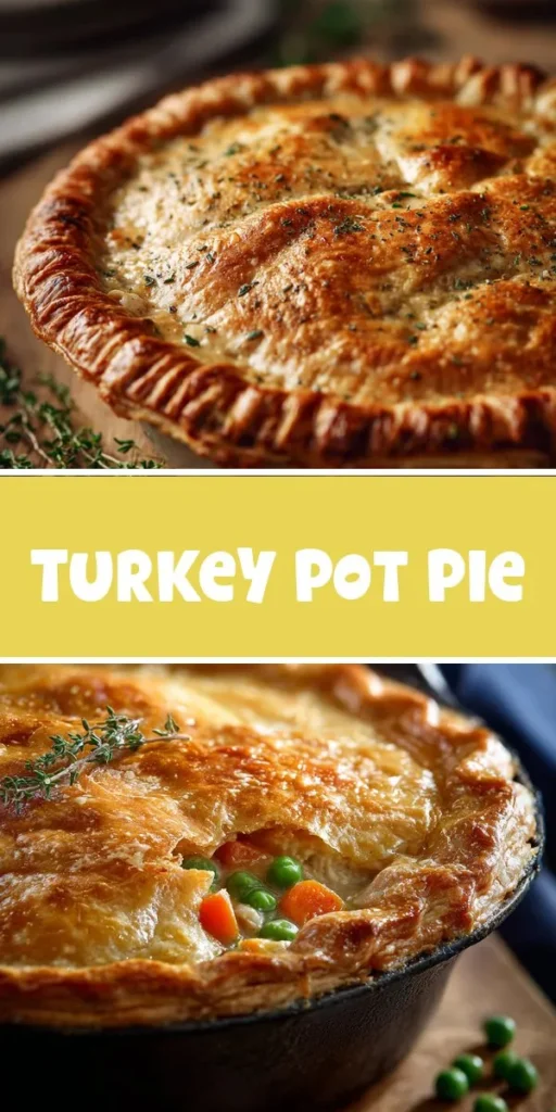 This turkey pot pie is a simple dinner recipe made with everyday ingredients. Perfect for busy days and family meals.