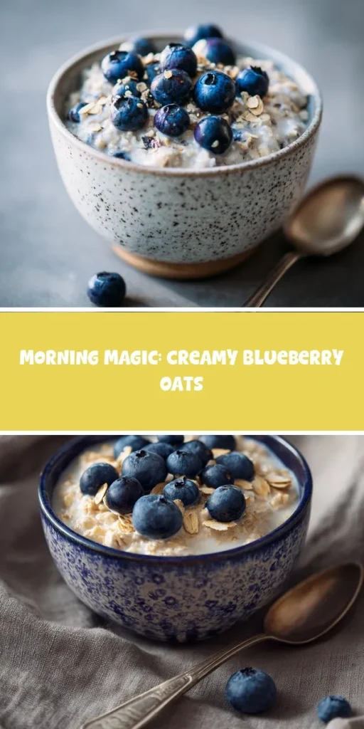 This morning magic: creamy blueberry oats is a simple breakfast recipe made with everyday ingredients. Perfect for busy days and family meals.