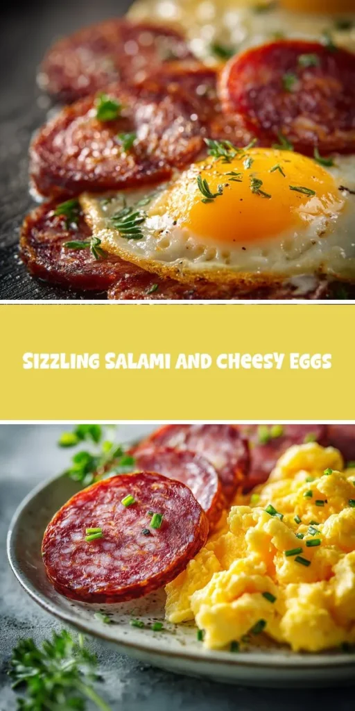 This sizzling salami and cheesy eggs is a simple breakfast recipe made with everyday ingredients. Perfect for busy days and family meals.
