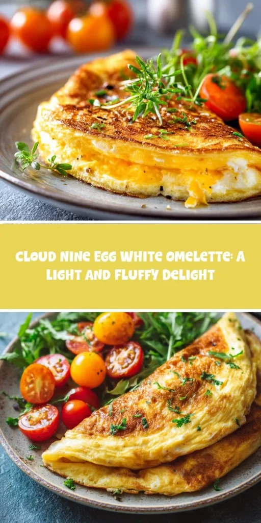 This cloud nine egg white omelette: a light and fluffy delight is a simple breakfast recipe made with everyday ingredients. Perfect for busy days and family meals.