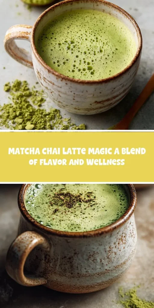 This matcha chai latte magic a blend of flavor and wellness is a simple drink recipe made with everyday ingredients. Perfect for busy days and family meals.