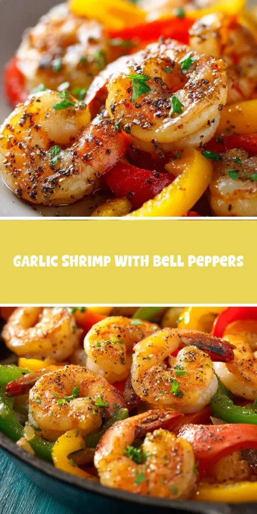 This garlic shrimp with bell peppers is a simple dinner recipe made with everyday ingredients. Perfect for busy days and family meals.