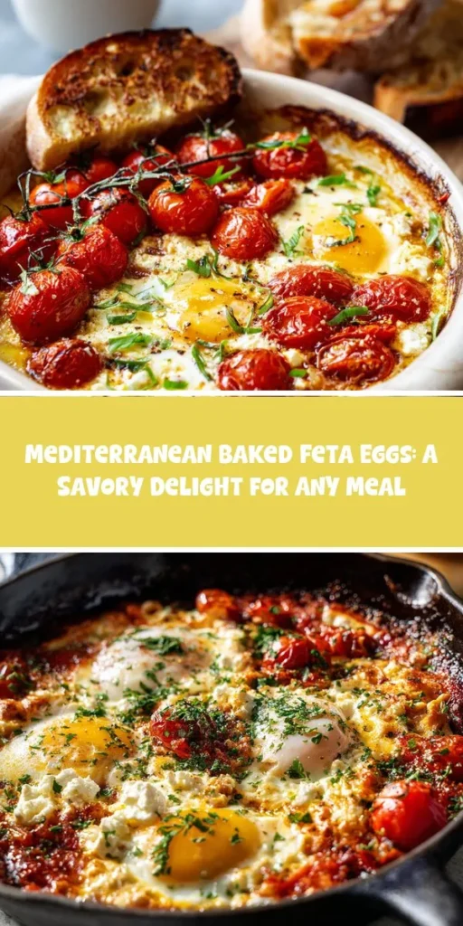 This mediterranean baked feta eggs: a savory delight for any meal is a simple breakfast recipe made with everyday ingredients. Perfect for busy days and family meals.