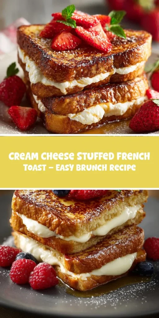 This cream cheese stuffed french toast &ndash; easy brunch recipe is a simple breakfast recipe made with everyday ingredients. Perfect for busy days and family meals.