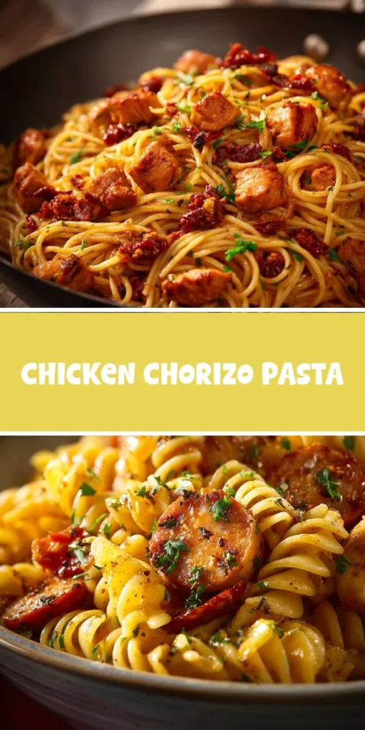 This chicken chorizo pasta is a simple dinner recipe made with everyday ingredients. Perfect for busy days and family meals.