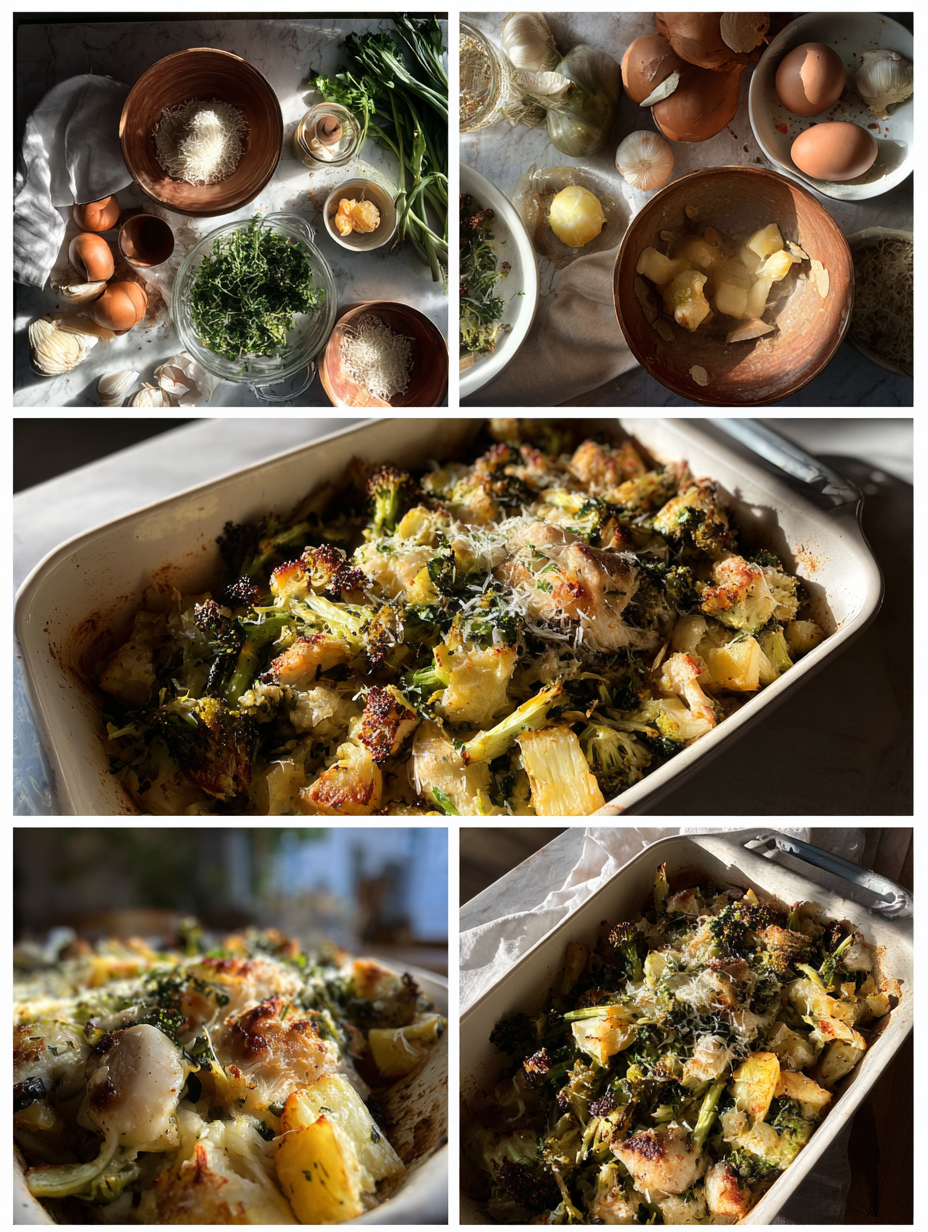 Steps for Tuscan Chicken Broccoli Bake Recipe Low Carb Dinner