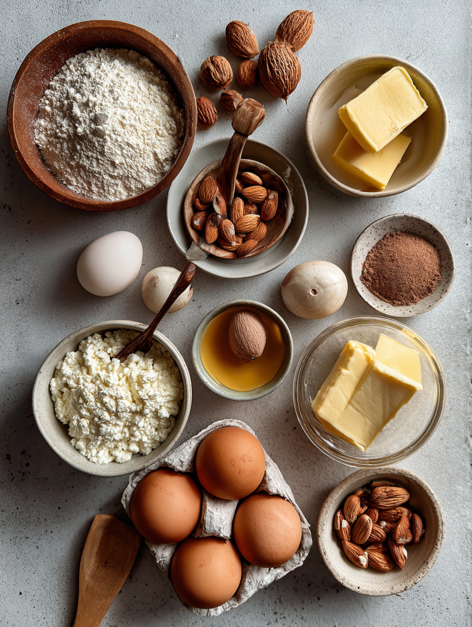 Ingredients for Cottage Cheese Protein Pancakes Recipe High Protein Breakfas