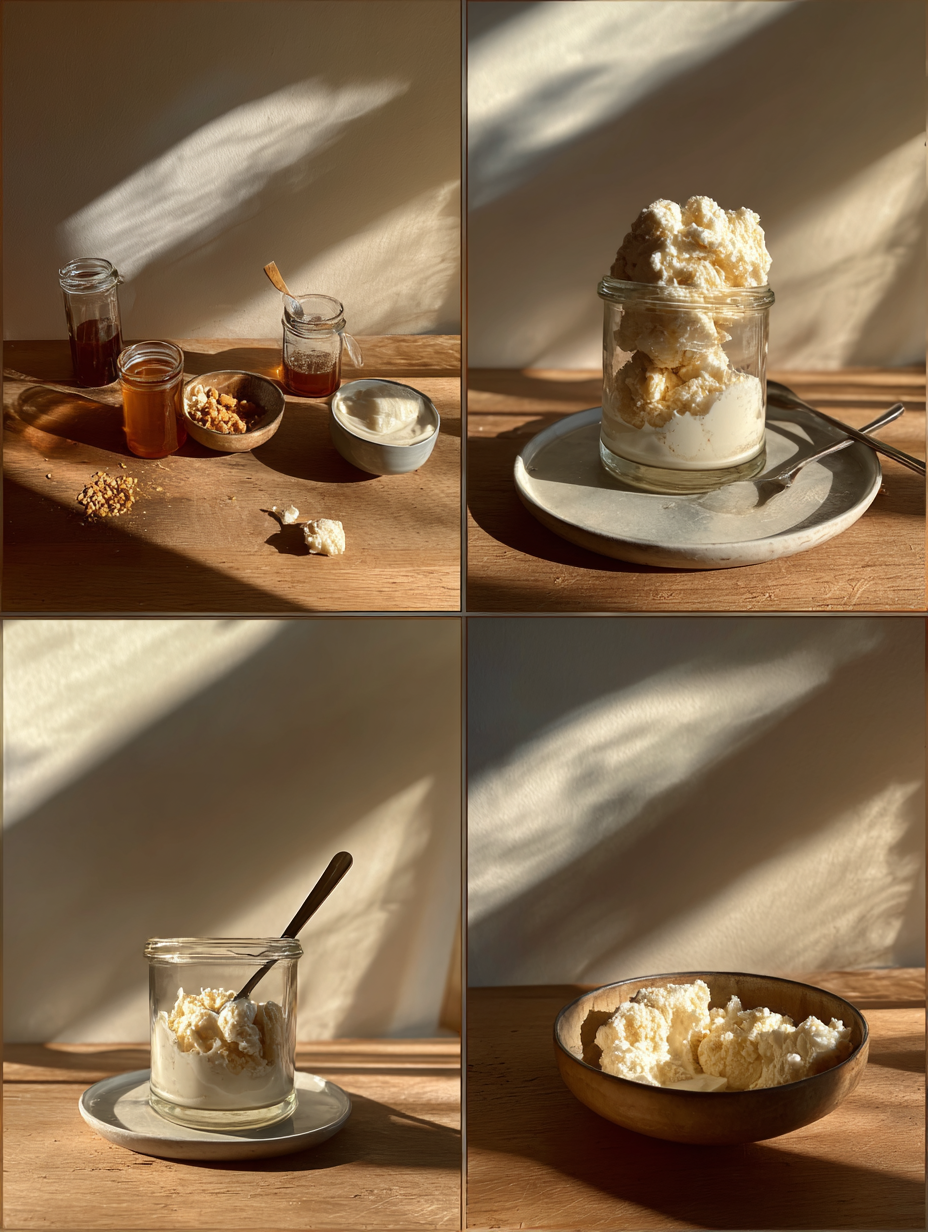 Steps for Cottage Cheese Ice Cream Recipe High Protein Dessert