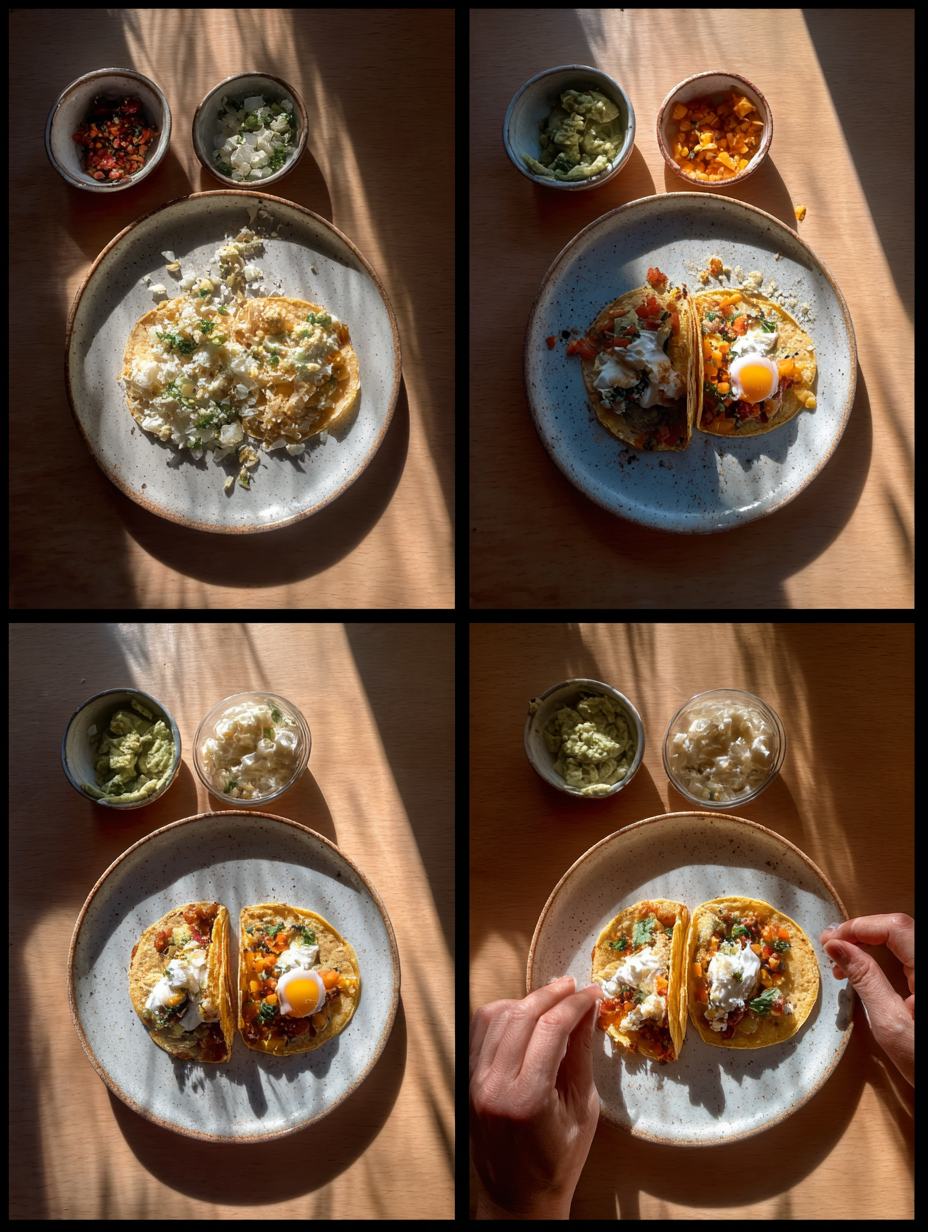 Steps for Smashed Tacos Recipe Crispy TikTok Taco Lunch