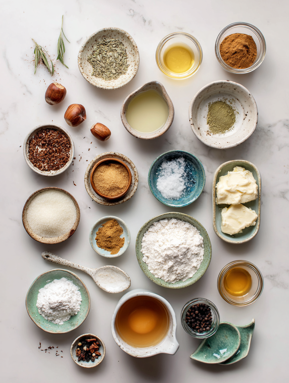 Ingredients for Hazelnut Iced Latte Recipe