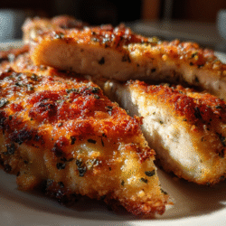 Golden Parmesan Herb-Crusted Chicken Cutlets