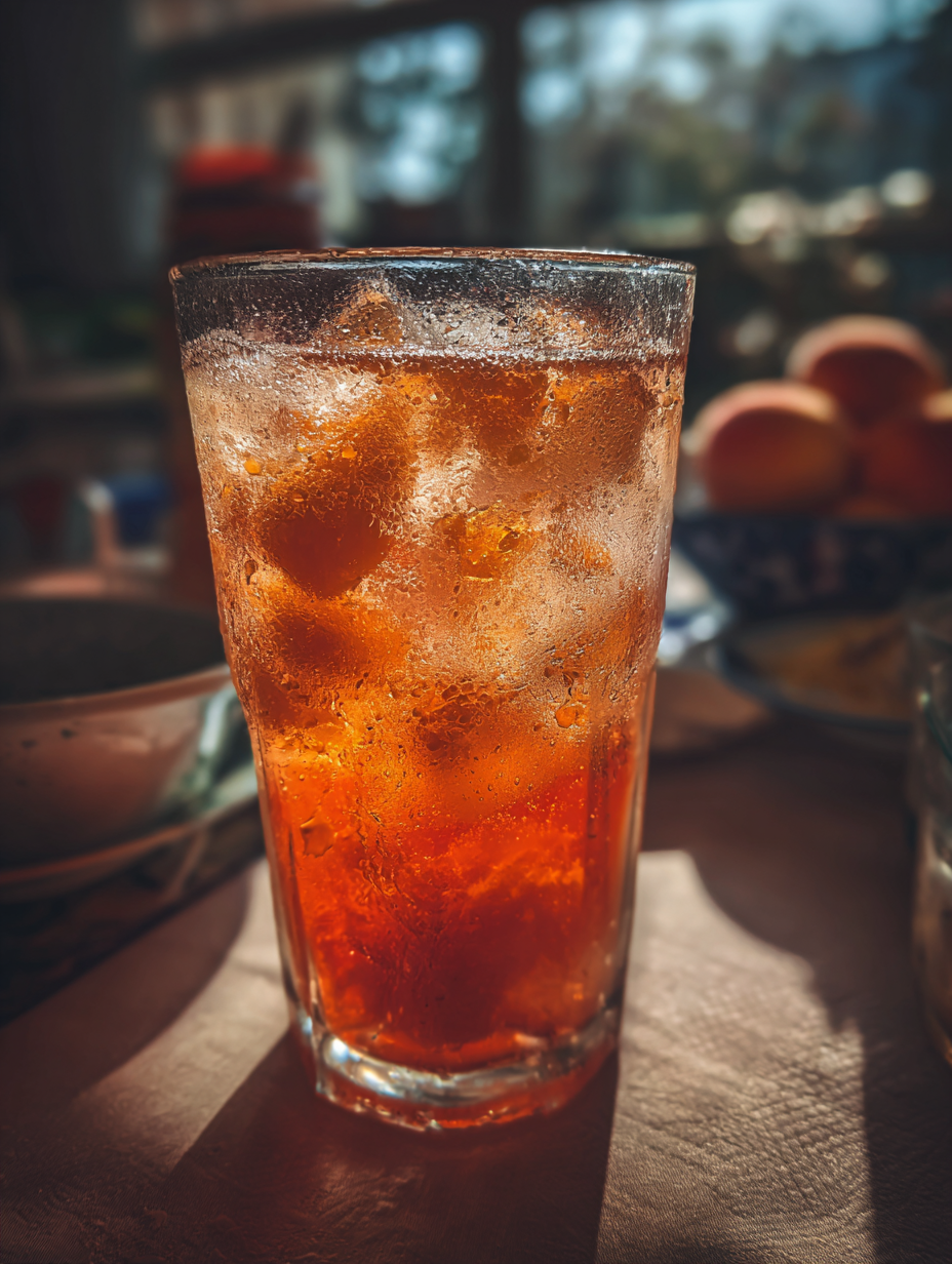 Fresh Peach Iced Tea Recipe Southern Summer Drink