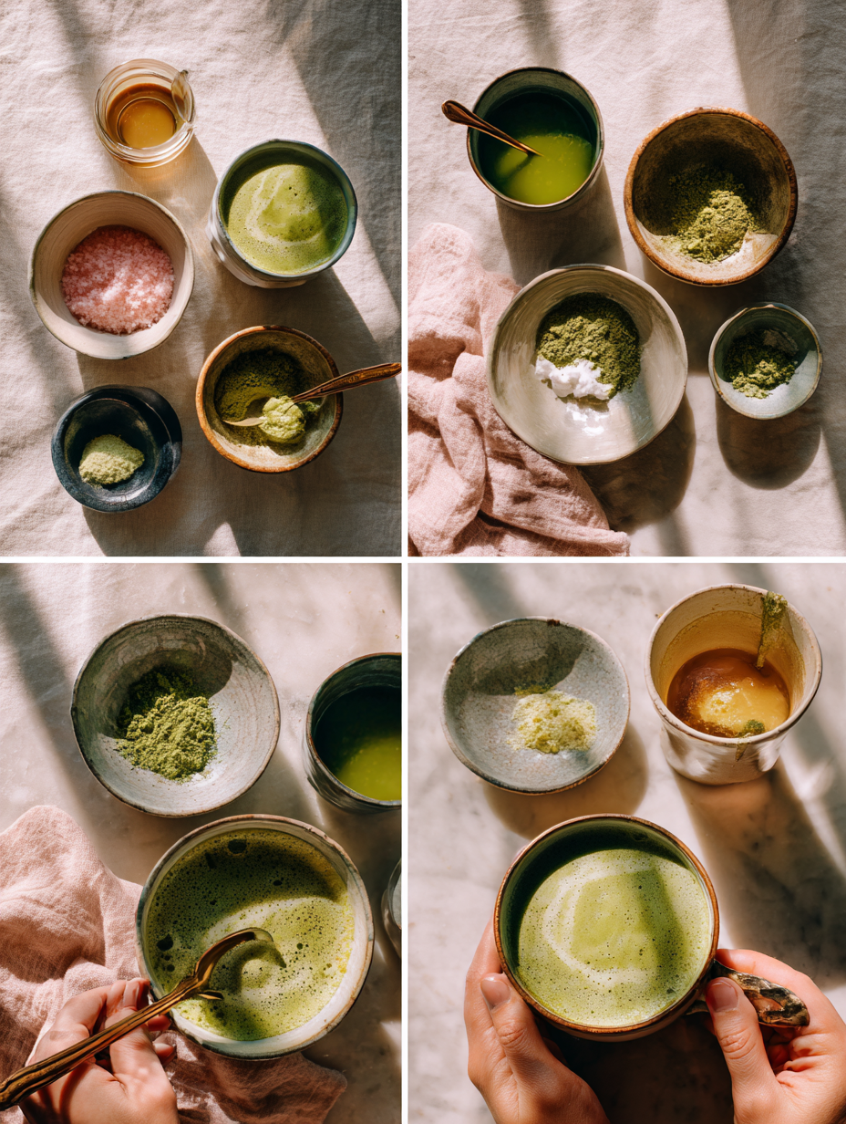 Step by step instructions for Embrace Spring with a Refreshing Strawberry Matcha Latte