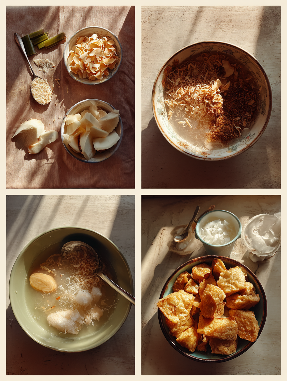 Steps for Pandan Coconut Drink Recipe Southeast Asian Drink