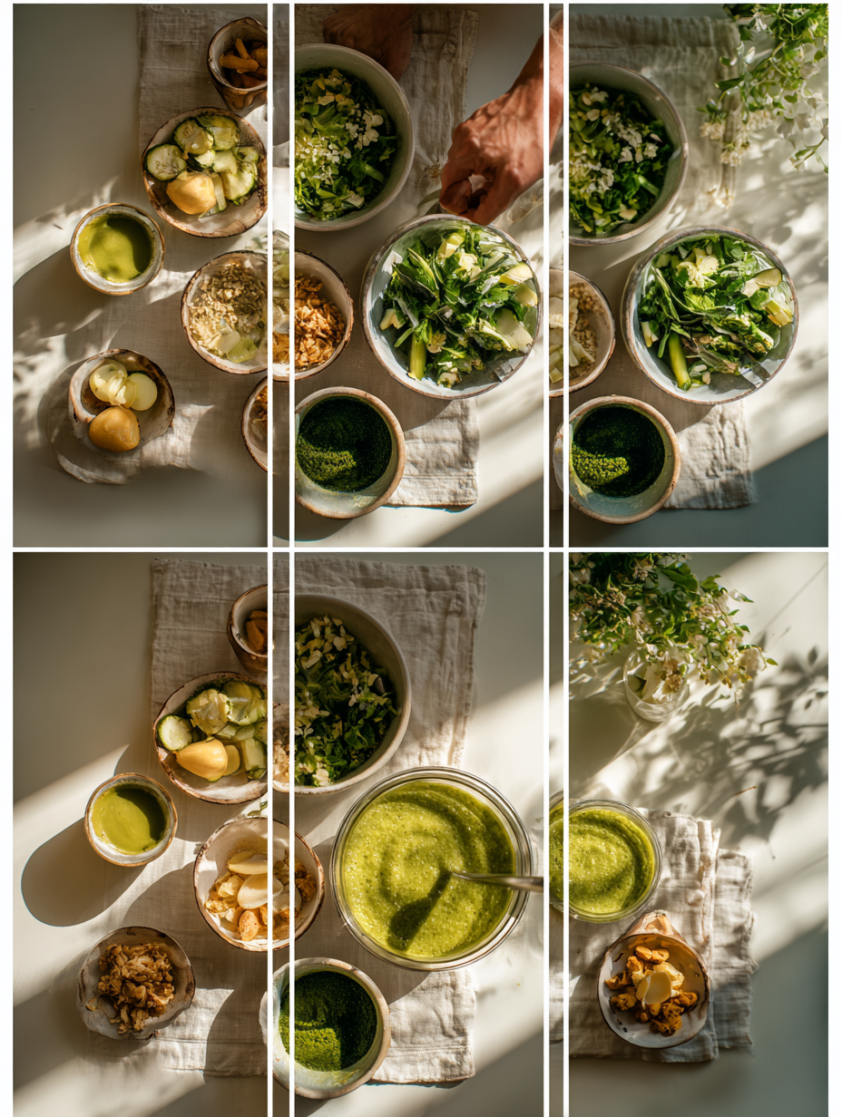 Step by step instructions for Green Detox Smoothie Recipe Cleanse Your Body with a Burst o