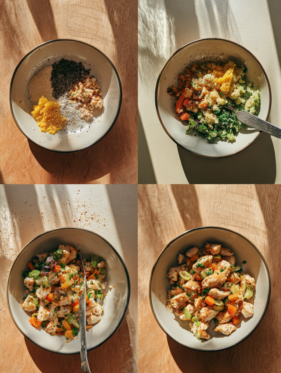 Steps for Lemon Garlic Chicken Bowl 35g Protein Meal Prep