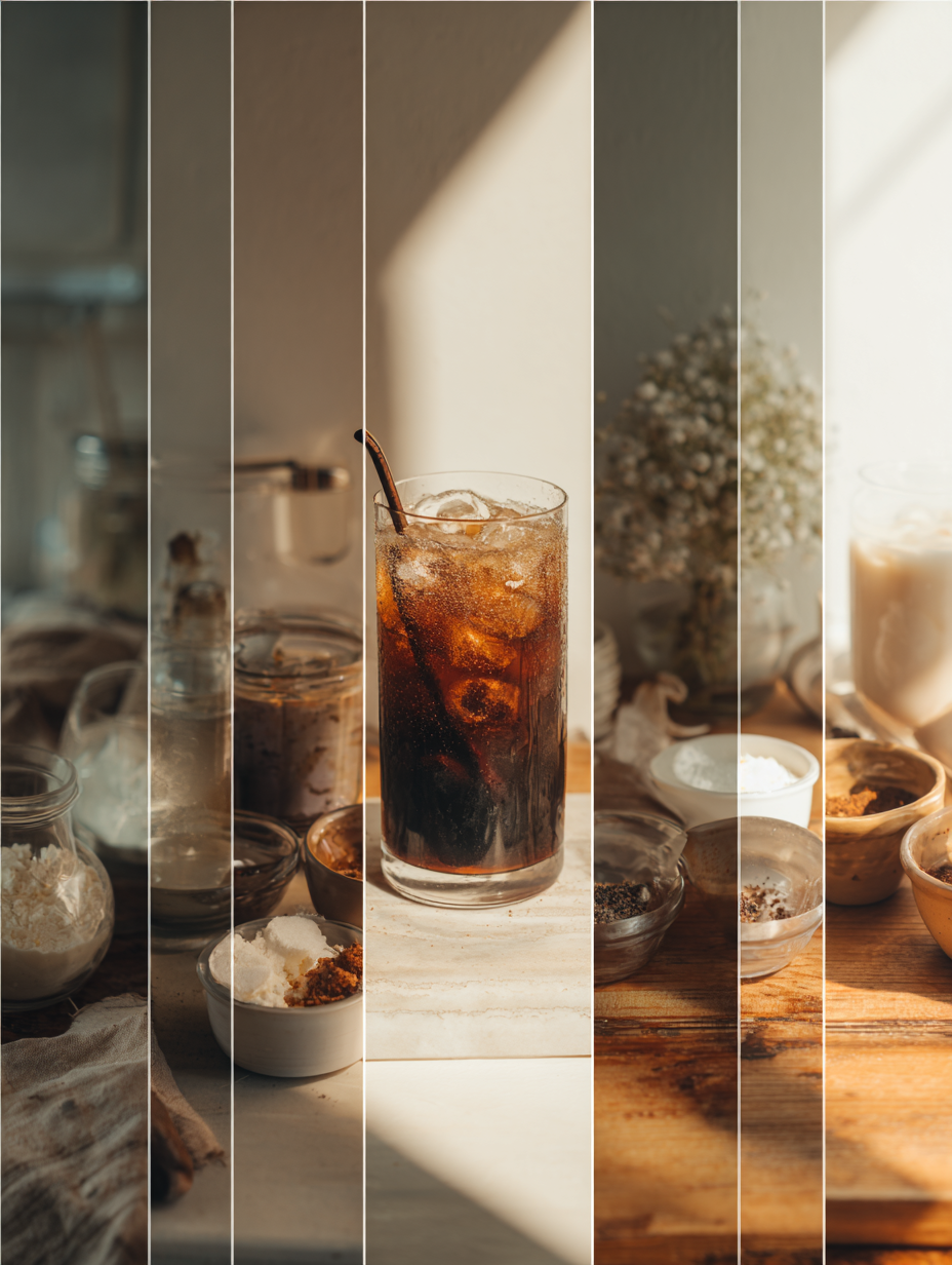 Steps for Vanilla Coke Dirty Soda Recipe Easy Viral Drink