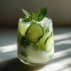 Cucumber Basil Lemonade Recipe Spa Style Drink